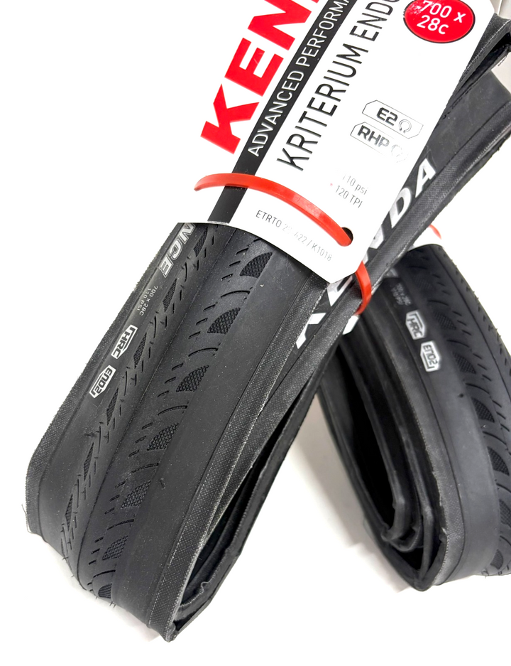 Kenda Kriterium Endurance Clincher Road Bike Tires HRC 700 x 28c BLACK 1 PAIR