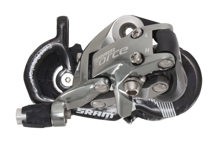 SRAM Force 10 Speed Road Bike Rear Derailleur Short Cage 28T Max CRACKED PULLEYS