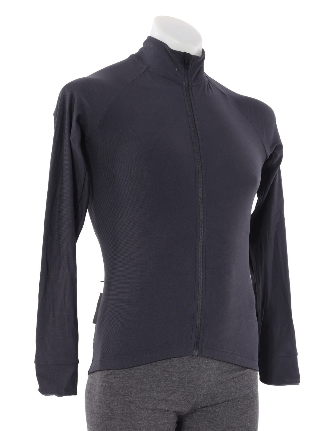 Velocio ONE Long Sleeve Men Zip Cycling Jersey Gray MEDIUM Road Bike Cycling