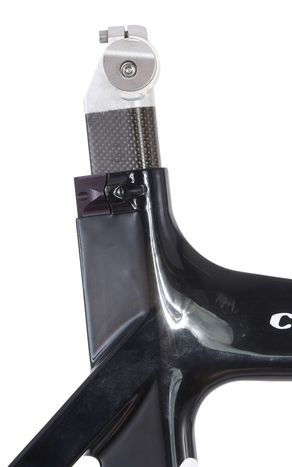 Guru Crono Carbon Triathlon TT Bike Frameset 3T MED 49cm BLACK QR Rim Brake 700c