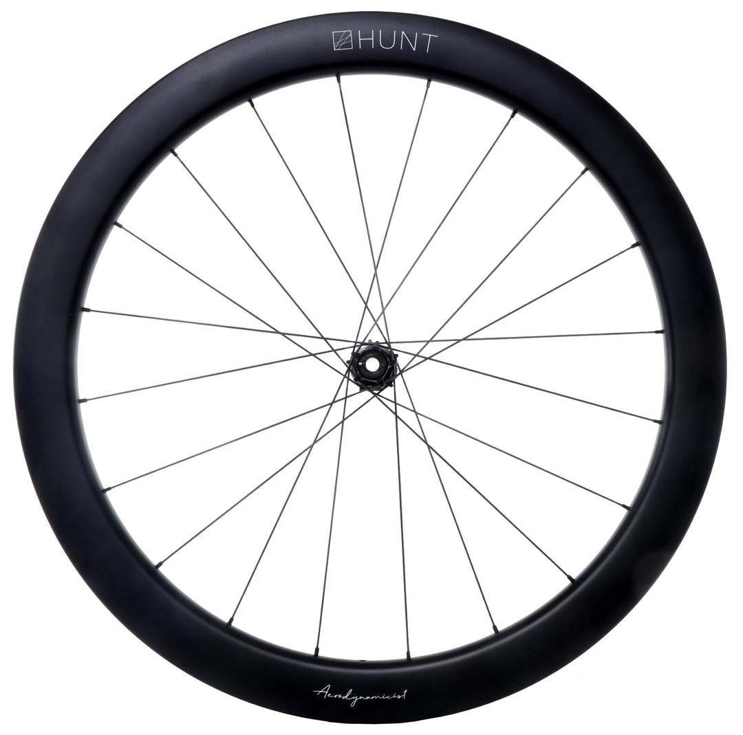 HUNT 54 Aerodynamicist Carbon Disc CL Tubeless 12x 100 Road FRONT Wheel 700c EZO