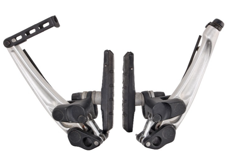 Shimano Deore XT BR-M750 Mountain Bike V-Brake Set SILVER Linear Pull Vintage