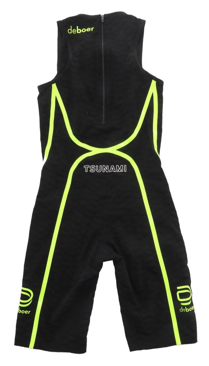 deboer Tsunami 3.0 Female Swimskin FS SMALL Black Lime Triathlon Race Multisport