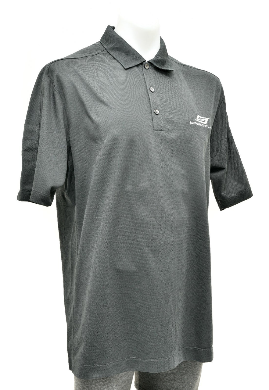 Nike Dri-Fit Short Slv Tech Polo Shirt Men LARGE Grey Active Lifestyle Cycling
