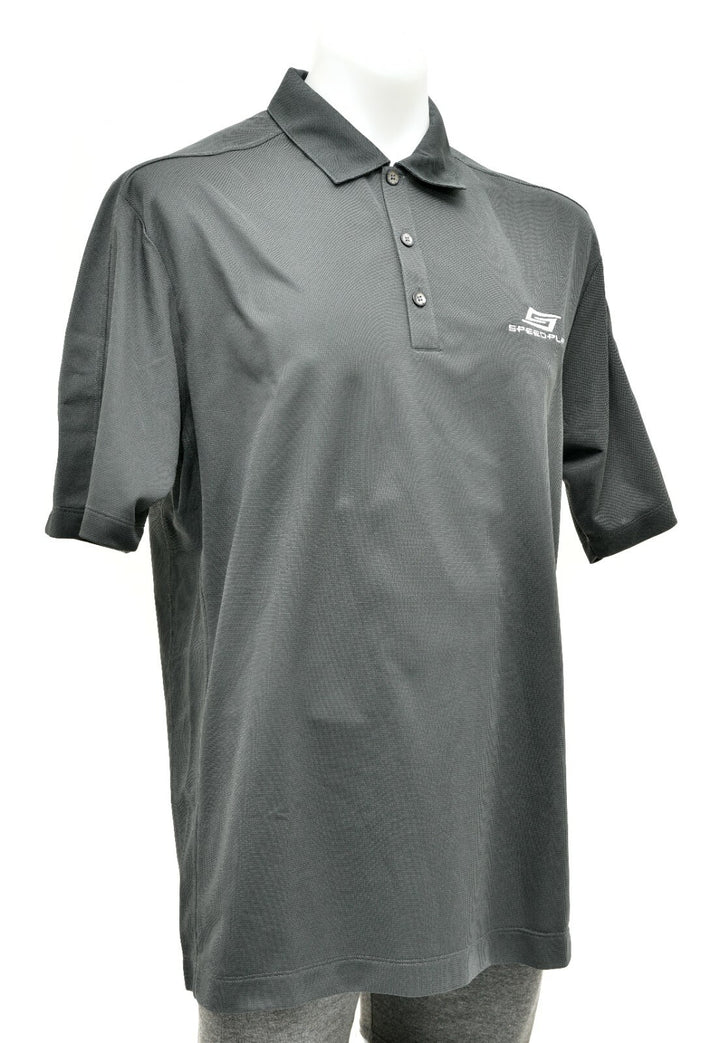 Nike Dri-Fit Short Slv Tech Polo Shirt Men LARGE Grey Active Lifestyle Cycling