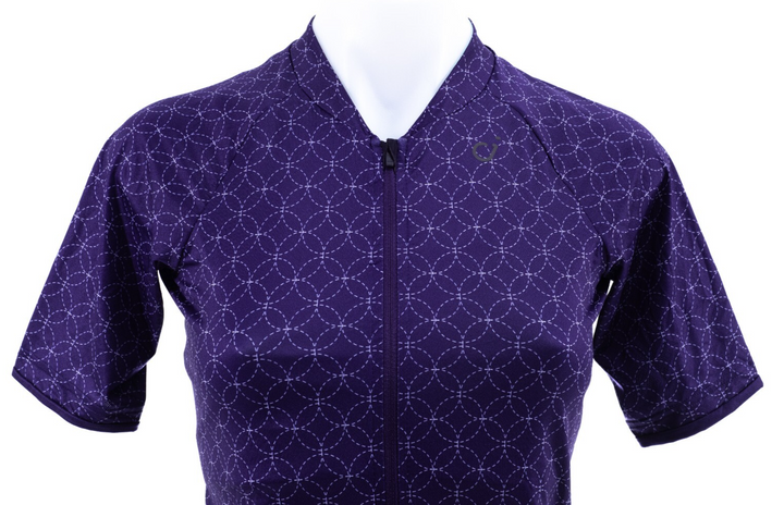 Velocio Women Geo SE Short Sleeve Jersey MEDIUM Blue Road Gravel Bike CX MTB