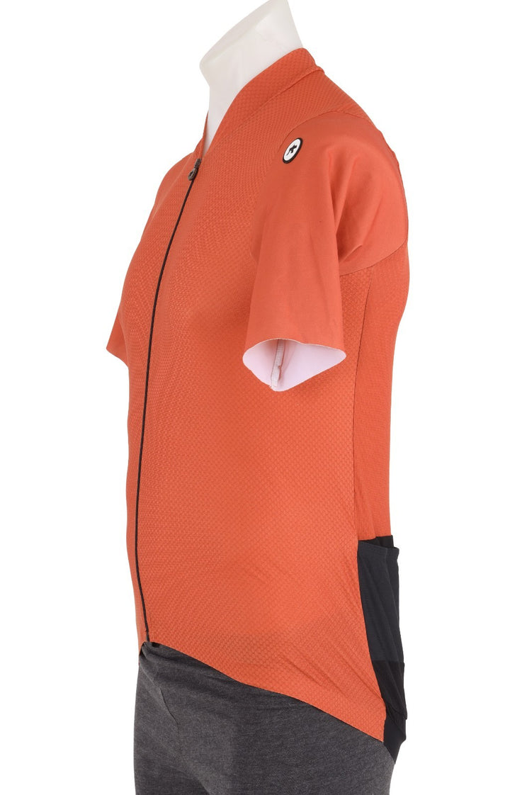 ASSOS Mille GT Short Sleeve Cycling Jersey Men LARGE Orange Road Bike Gravel S11