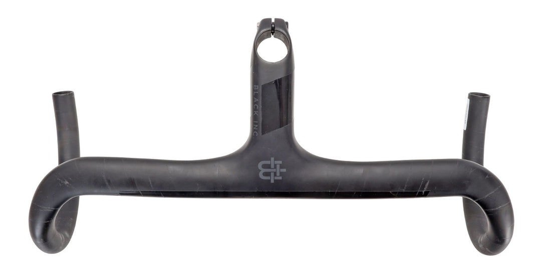 Black Inc Integrated Barstem Carbon Cockpit 44cm 120mm -6º Handlebar Stem Road