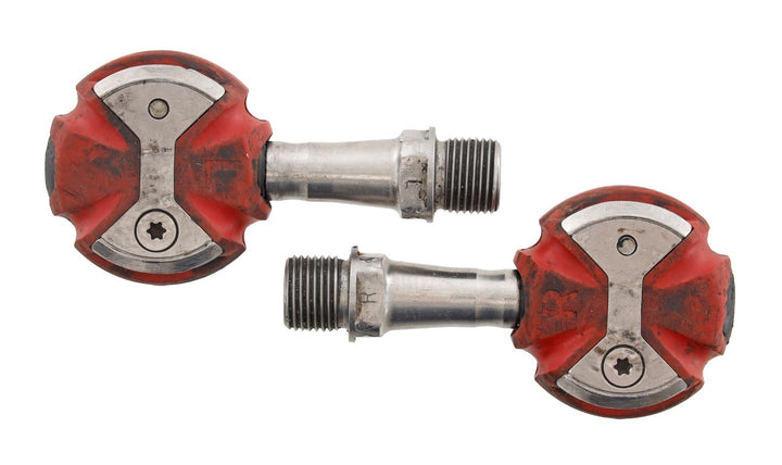 Speedplay Zero Clipless Road Bike Pedals RED 53mm Stainless 4 Bolt Tri Race TT