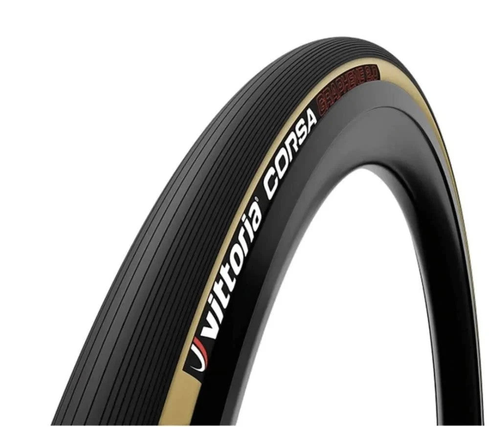 Vittoria Corsa Graphene 2.0 Clincher Road Bike Tire 700x 30c Tanwall Race 320TPI