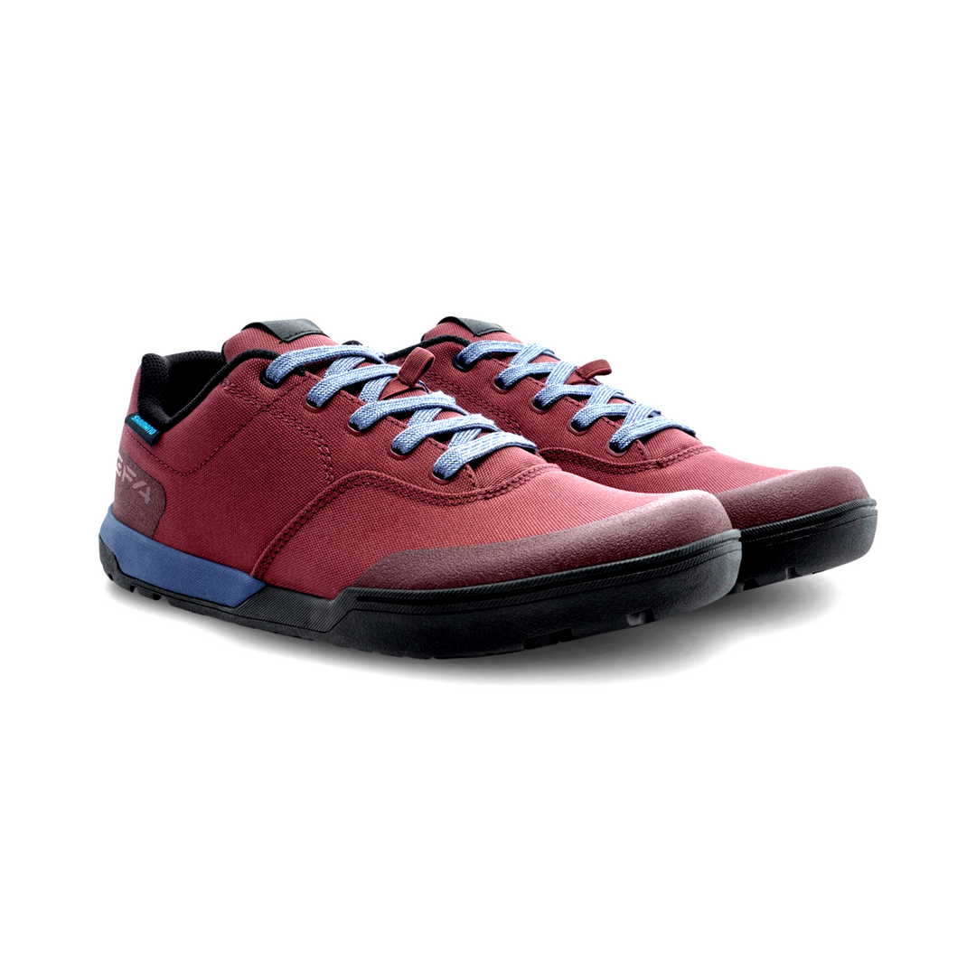 Shimano GF4W Mountain Bike Shoes EU 40 US Women 8 Flat Pedal Lace Up RED E-Bike