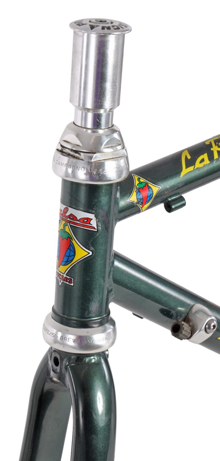 Salsa La Raza Steel Road Bike Frameset 44cm GREEN 700c Race Cycling Vintage '90s