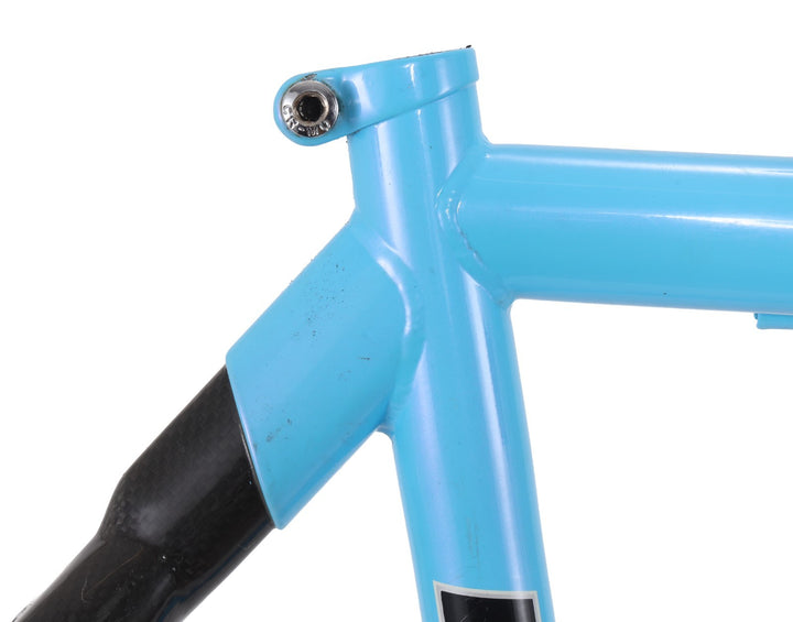 Bianchi Virata Steel Road Bike Frameset 55cm Blue 700c Easton Carbon Rear 2004
