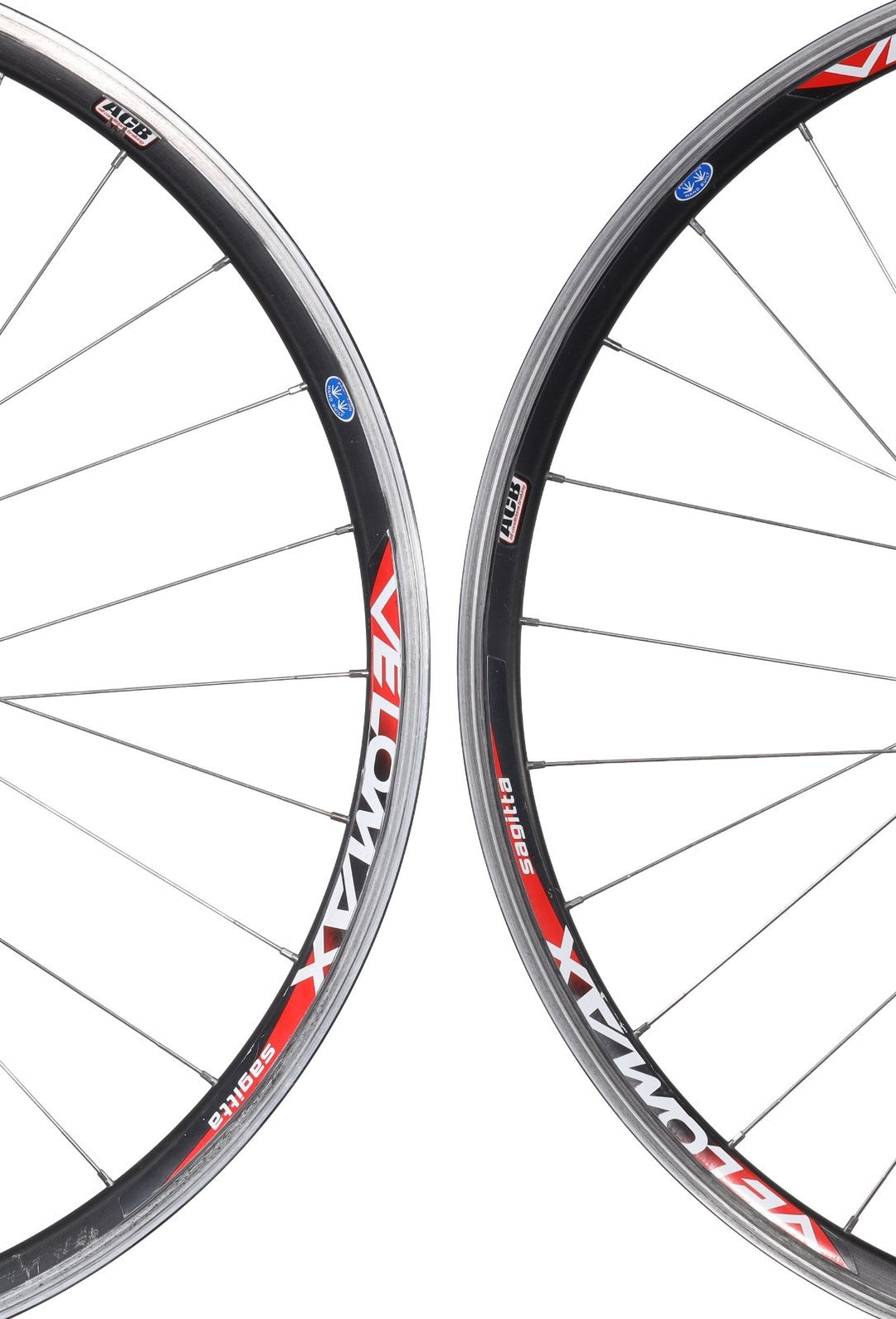 Velomax Sagitta Alloy Clincher Road Bike Wheelset Disc Shimano 10s Rim QR 700c