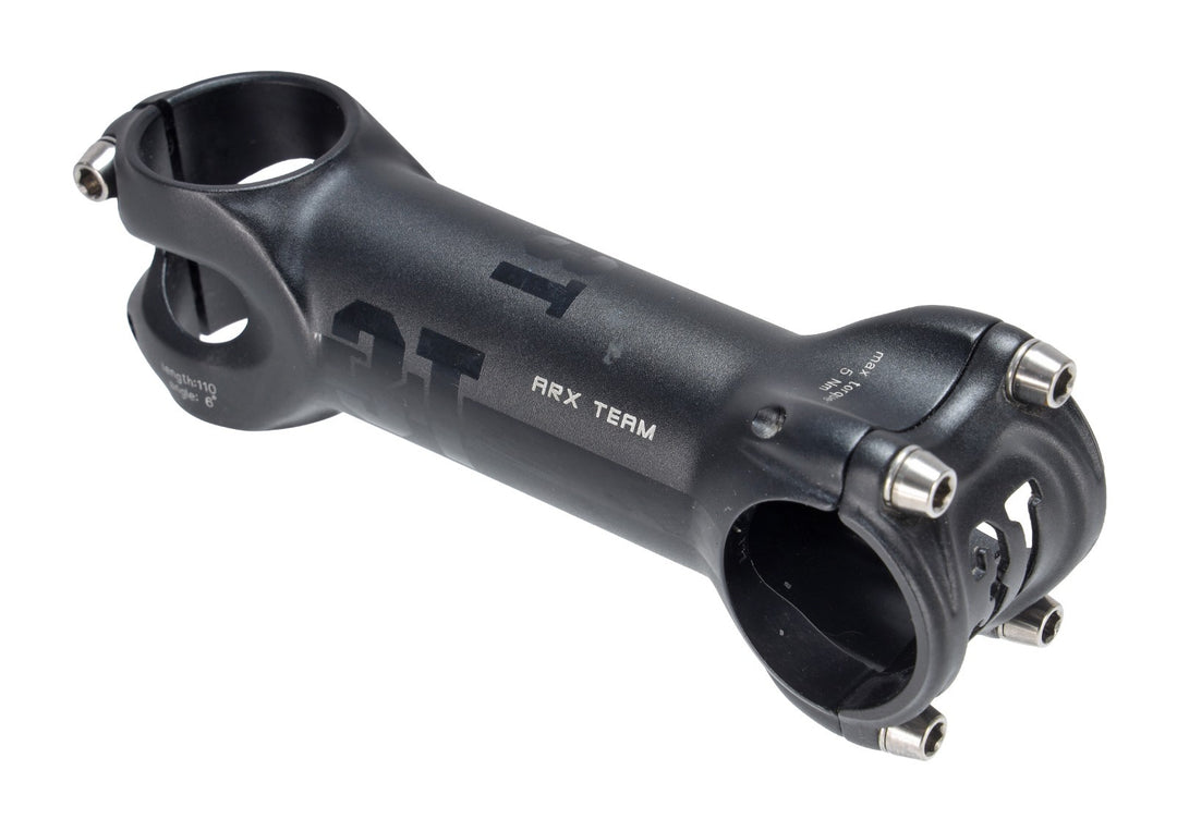 3T ARX Team Alloy Road Bike Stem 31.8x 110mm BLACK 6º Gravel 1 1/8" CX Race Ti