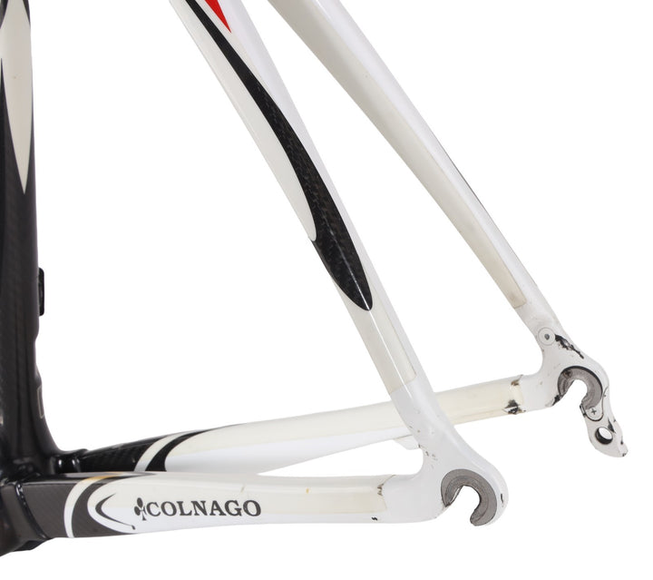 Colnago CX-1 Carbon Road Bike Frameset 56s WHITE 700c QR Rim Brake Italy 2009
