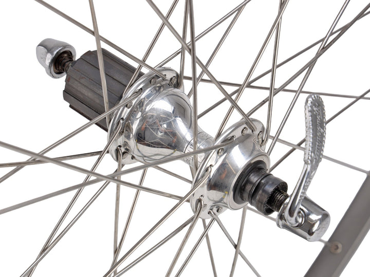 Mavic MA 40 Campagnolo Veloce Alloy Road Bike 10 Sp Wheelset 700c Rim QR Vintage