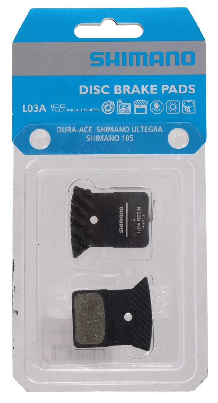 Shimano L03A Resin Fin Disc Brake Pads R7070 R9170 RS405 R8070 Road Bike Gravel
