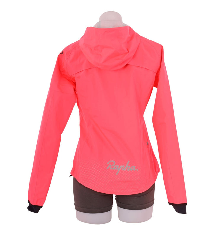 Rapha EF Cannondale Commuter Hooded Rain Jacket Women XS Pink Road Bike EasyPost