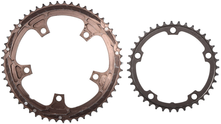 FSA S10 Road Bike 10 Speed 53/39T Chainring SET 130 BCD Silver/Black 5-Bolt Race