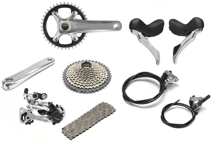 Shimano GRX Limited Edition Silver RX810 Gravel Bike Groupset 1x 11s 172.5mm 40T