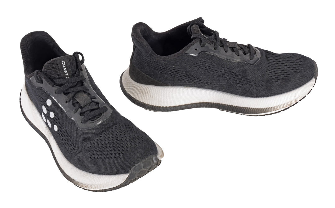 Craft Pacer Road Running Shoes US Men 9 Blk/White Neutral Px Foam Race Training