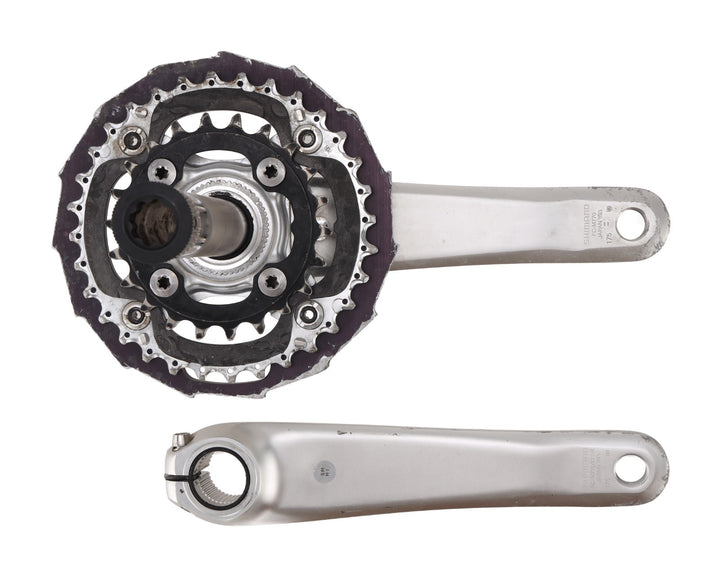 Shimano Deore XT FC-M770 3 x 9 Speed Mountain Bike Crankset 175mm 32/22T w/Guard