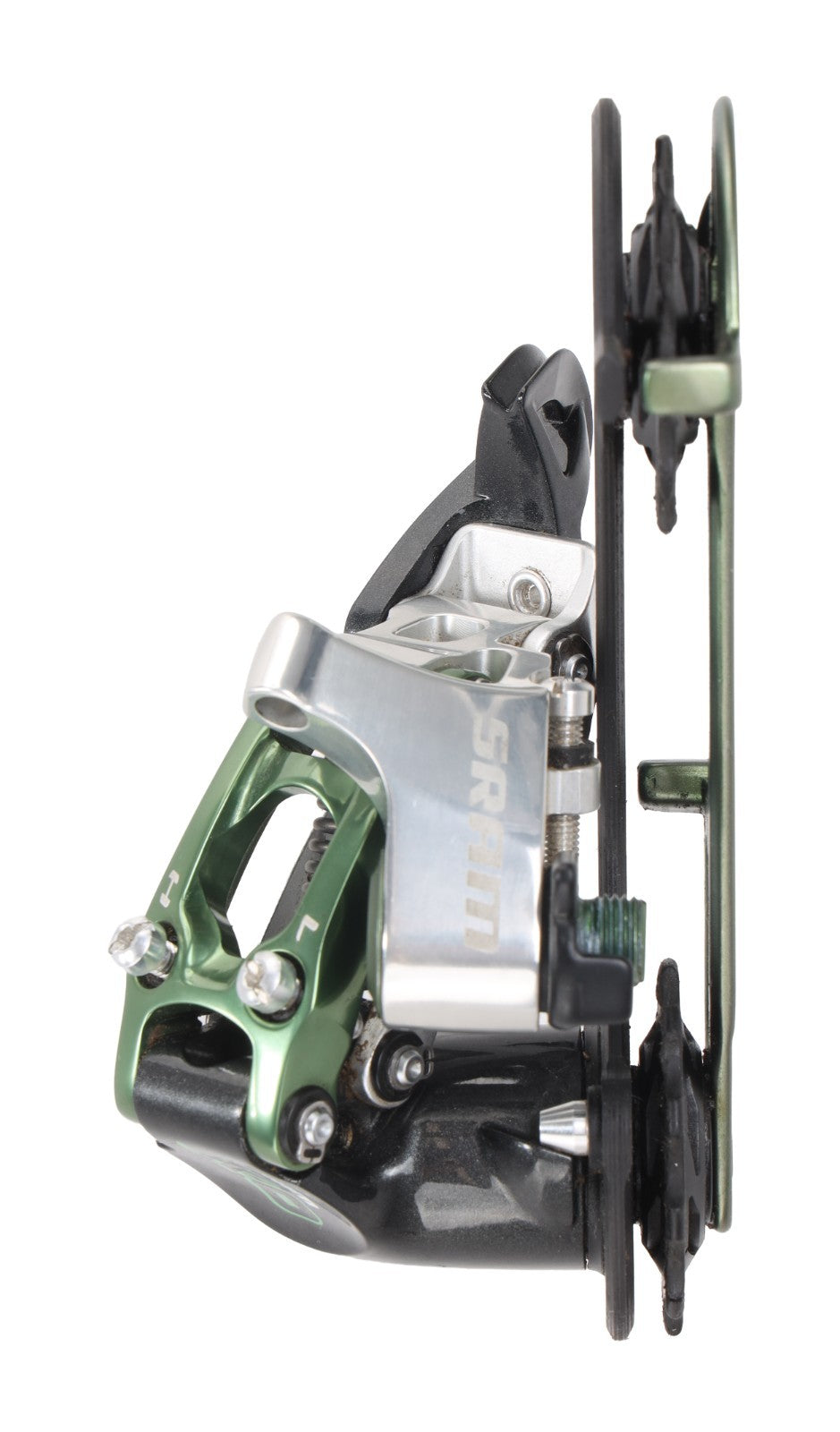 SRAM X0 3 x 9 Sp Mountain Bike Trigger Shifters + Rear Derailleur GREEN BlackBox