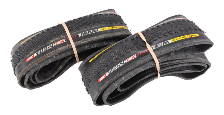 IRC Serac CX Edge Cyclocross Bike Tubeless Tire PAIR 700 x 32c BLACK Gravel