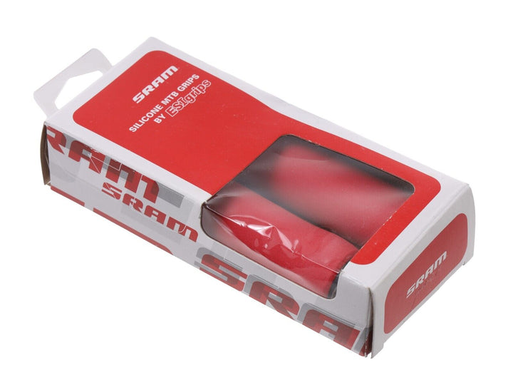 SRAM Silicone Handlebar Mountain Bike Grips By ESIgrips RED Thin Trail Enduro XC