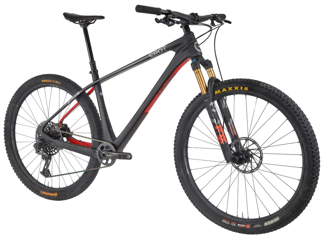 Spot Rocker Geared 29" Carbon Hardtail Mtn Bike 1x 11 Spd LG BLACK Fox SRAM 2023