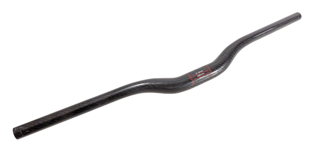 Unbranded Mini Riser Carbon Mountain Bike Handlebars 31.8 x 680mm MTB 136 grams