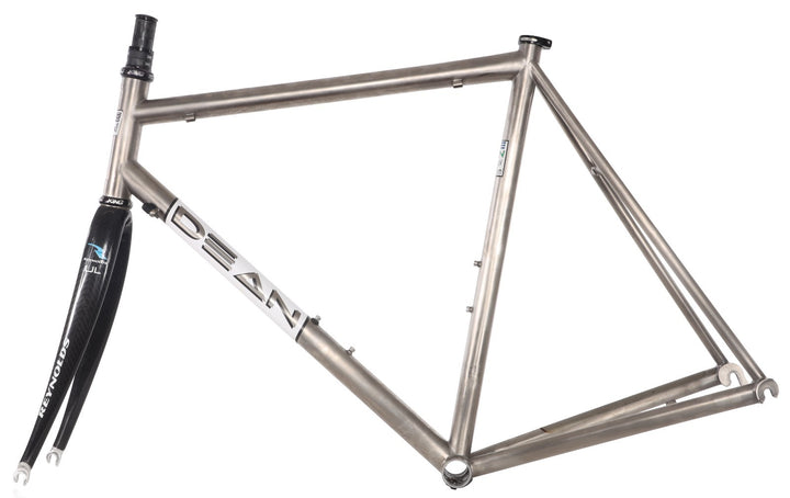 DEAN Bikes El Diente Titanium Road Frameset 56cm Carbon Fork QR Rim Brake USA