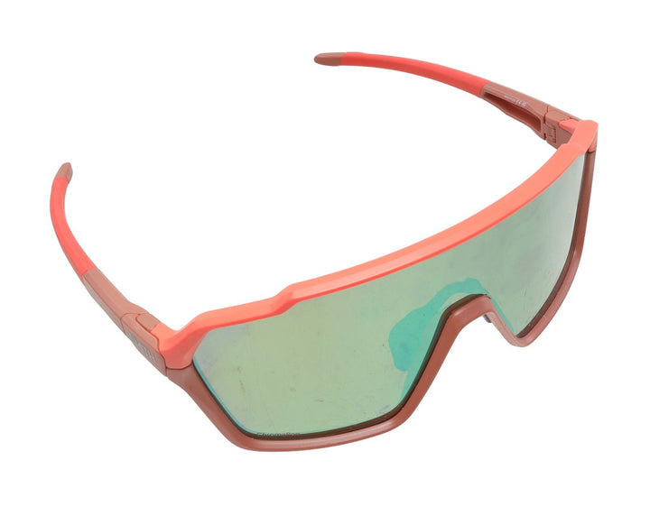 Smith Shift XL MAG Sunglasses Peach Frame Green Lens + Clear Lens