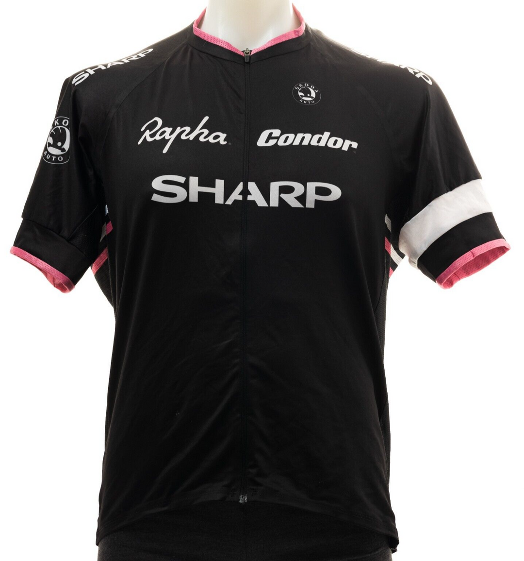 Rapha Pro Team Short Sleeve Jersey Condor SHARP Men 2XL Black Pink Road Gravel