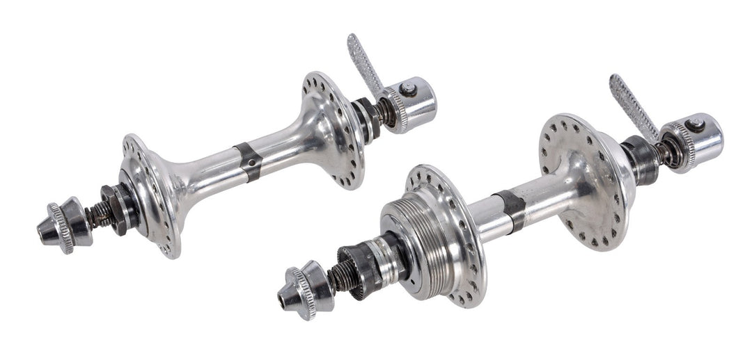 Campagnolo Record Low Flange Road Bike Hub Set 36H 100/120mm QR Vintage English