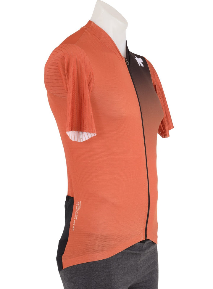 ASSOS Equipe RS Short Sleeve Cycling Jersey Men MEDIUM Orange Fade Road Bike