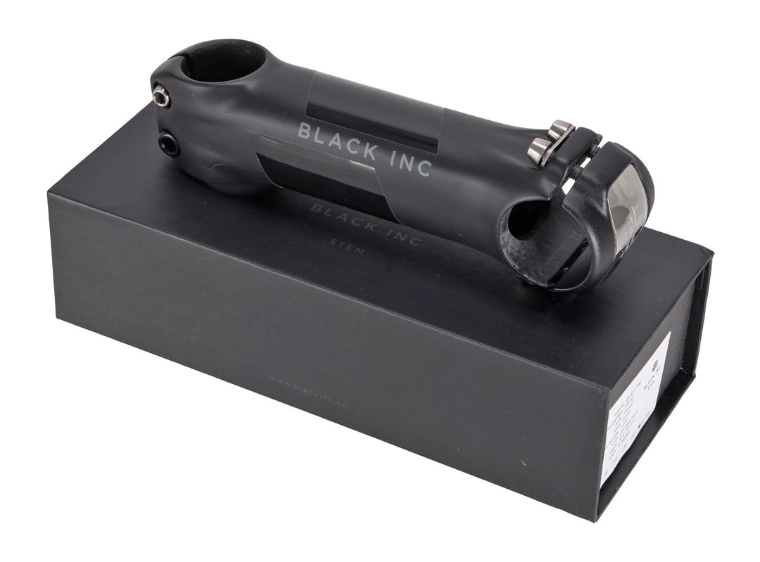 Black Inc Carbon Road Bike Stem 31.8 x 130mm 6º Black Gravel Titanium Hardware