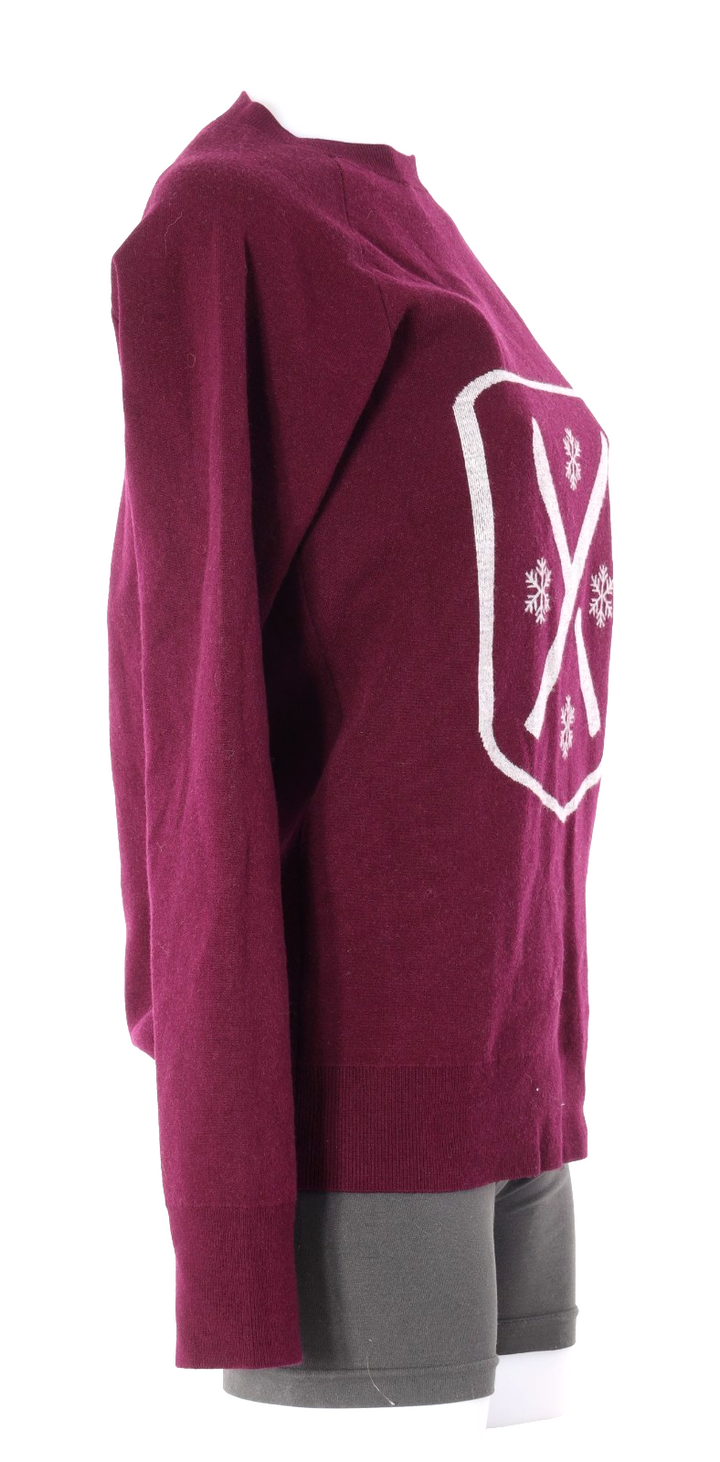 AspenX Silver Queen Merino Wool Sweater Men MEDIUM Maroon Lifestyle Fall Winter