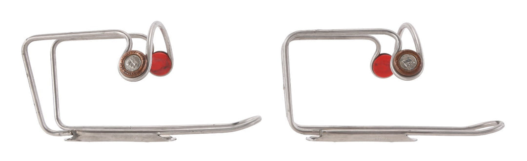 Elite Ciussi Inox Stainless Steel Road Bike Bottle Cage PAIR MTB Cycling Italy