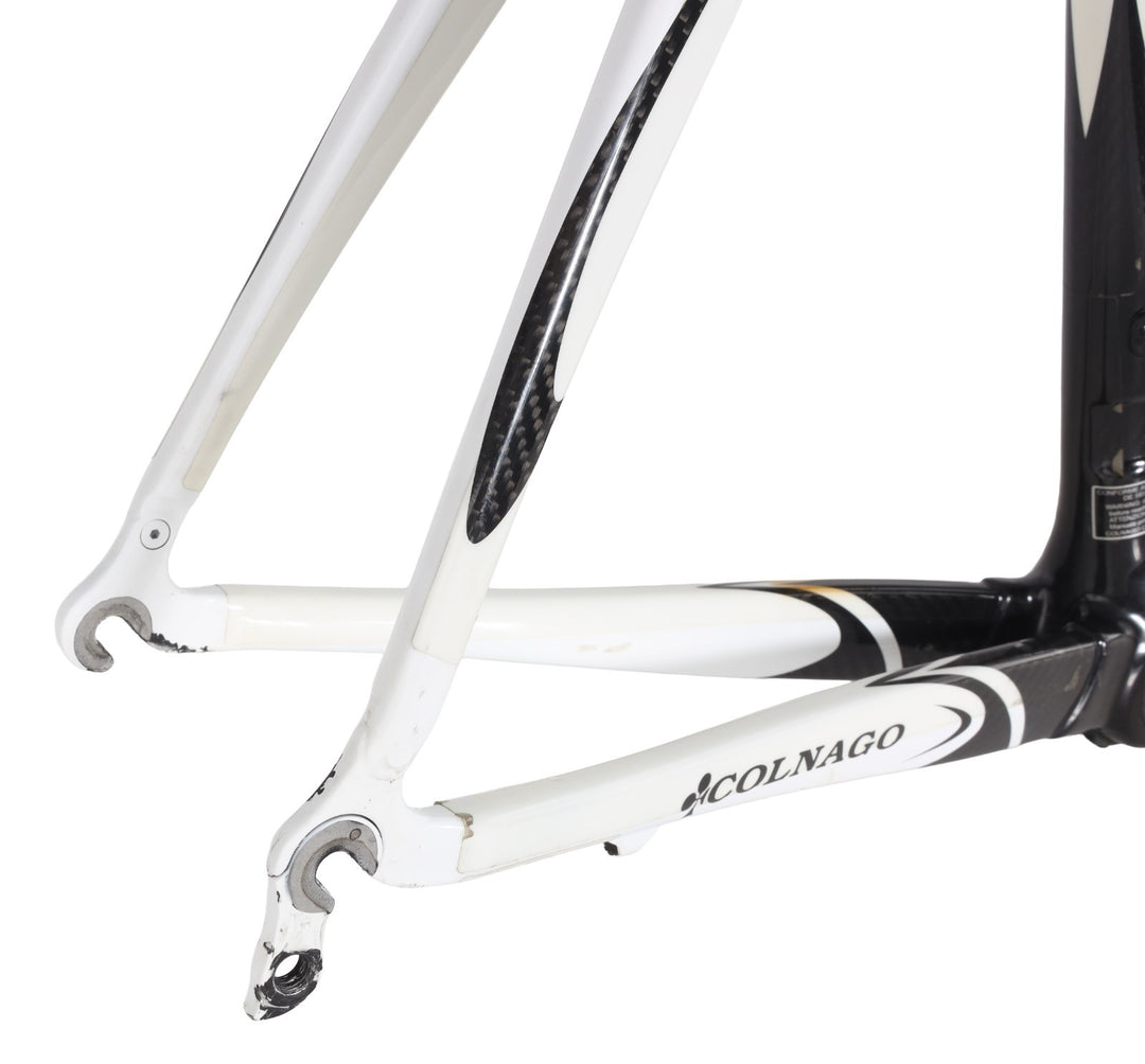 Colnago CX-1 Carbon Road Bike Frameset 56s WHITE 700c QR Rim Brake Italy 2009