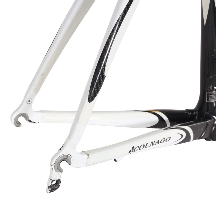 Colnago CX-1 Carbon Road Bike Frameset 56s WHITE 700c QR Rim Brake Italy 2009