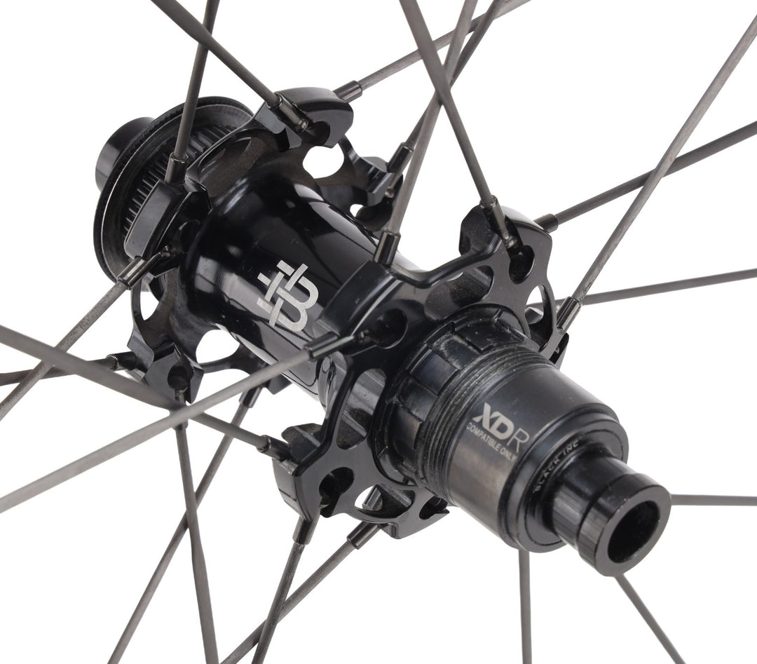 Black Inc 48|58 UD Carbon Spoke Tubeless CL Disc 12s Road Bike Wheelset SRAM XDR