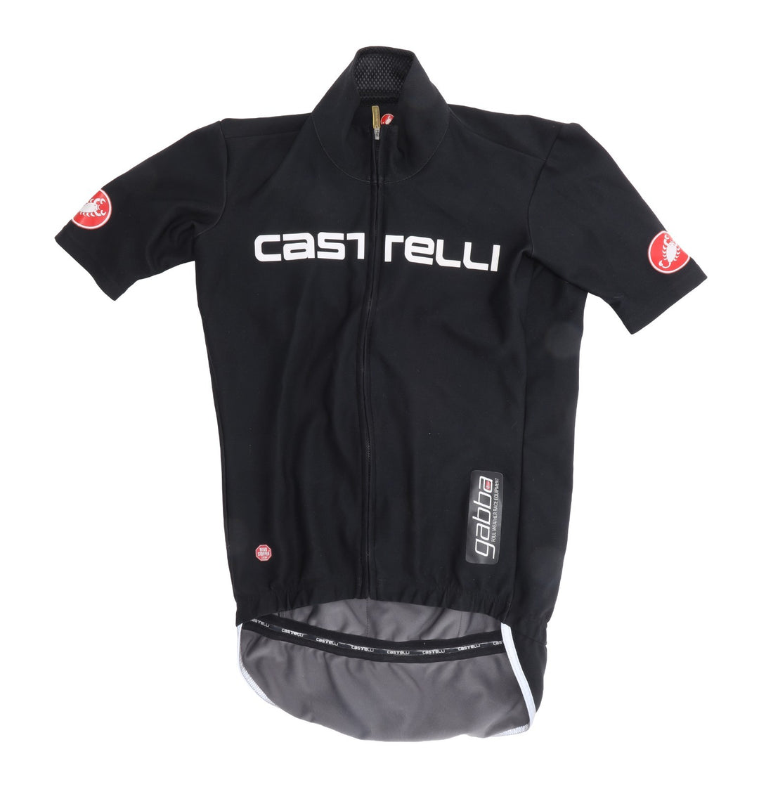 Castelli Gabba Foul Weather Short Sleeve Road Bike Jersey Men SMALL Gore Black