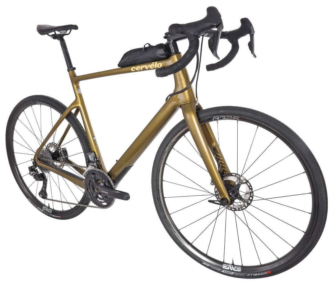 Cervelo Aspero Carbon Gravel Bike GRX Di2 2x 11s 4iiii Power 58cm GOLD ENVE 2020