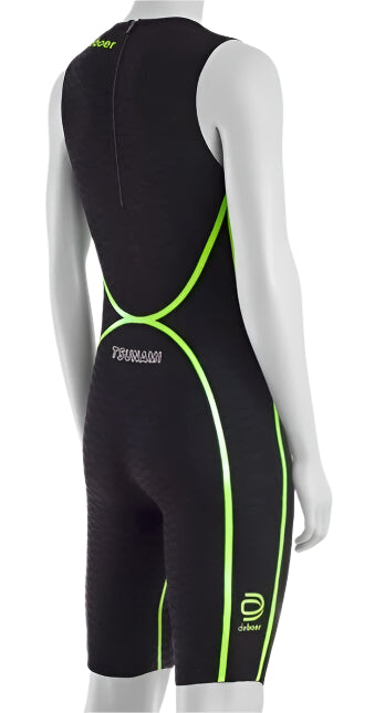 deboer Tsunami 3.0 Female Swimskin FS SMALL Black Lime Triathlon Race Multisport