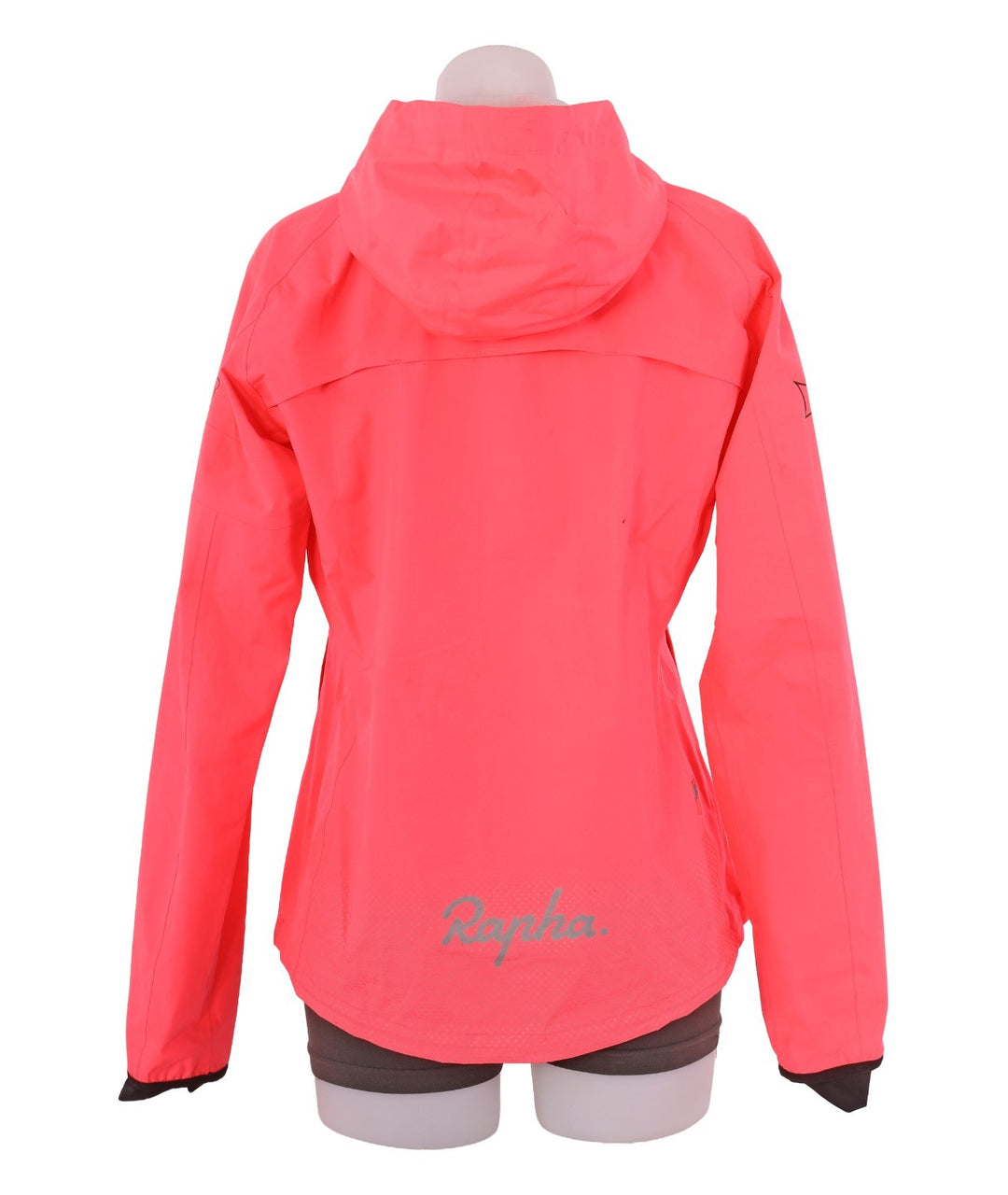 Rapha Education First Commuter Bike Hooded Rain Jacket Women MEDIUM Hi-Viz Pink