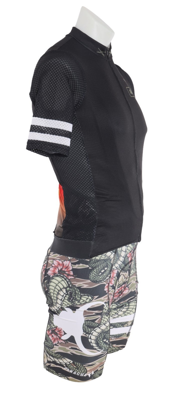 Panache Angry Bovine Short Sleeve Pro Air Road Cycling Kit Men S/M Floral Gravel
