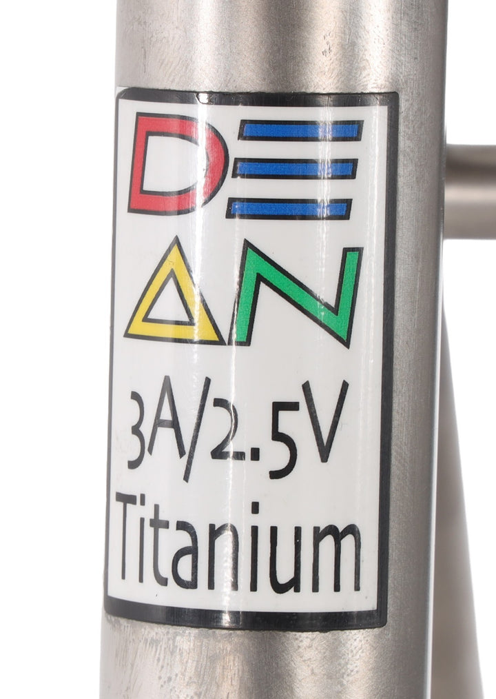 DEAN Bikes El Diente Titanium Road Frameset 56cm Carbon Fork QR Rim Brake USA