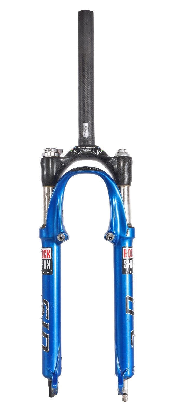 RockShox SID World Cup Dual Air 26" Mtn Bike Fork Carbon Ti 80mm Disc FOR PARTS